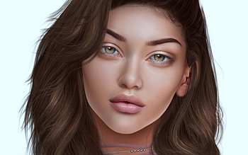 ♡, Eyes, Girl, Portrait, Look HD wallpaper