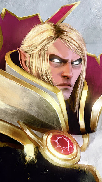 Dota 2, Invoker portrait, Gaming art, Dark powers HD phone wallpaper
