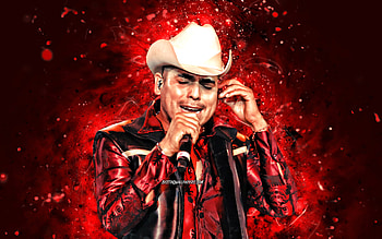 Espinoza Paz, , red neon lights, mexican singer, music stars, mexican celebrity, Isidro Chavez Espinoza, Espinoza Paz with micro, superstars, Espinoza Paz HD wallpaper