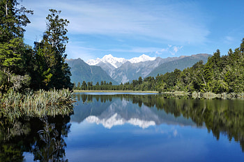 Beautiful Nature Mountain and Lake, reflective lake, clear lake, icy mountain, clear sky, mountains, lake HD wallpaper