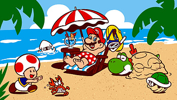 Nintendo, MARIO, Yoshi, Kinopio HD wallpaper