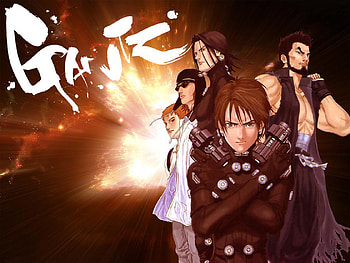 Gantz, black, extraterrestrial, gun, dead, armor HD wallpaper
