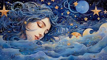 Dream of a Starry Night, starry sky, star, night, fantasy, dream HD wallpaper
