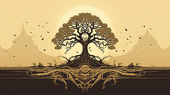 Yggdrasil Tree - Mythical Norse Art Background, Yggdrasil HD wallpaper