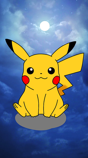 Pikachu, cloud, sky, pokemon, cute, adorable HD phone wallpaper