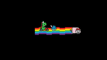 Mario Kart Rainbow Road, super-mario, mario, cartoons, dark, black, games, artist, artwork, digital-art, video-games HD wallpaper