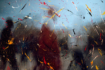 Abstract, Silhouette, Spray, Blur, Smooth, Paint, Distortion HD wallpaper