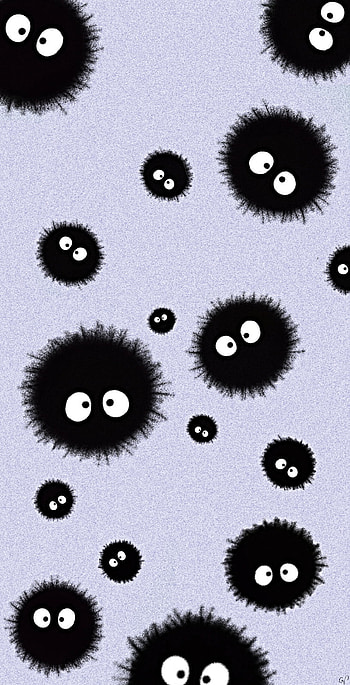 Dust bunnies ghibli, dust_bunnies, boule_de_suie, suie, noiraude, noiraudes_ghibli, noiraudes, chihiro HD phone wallpaper
