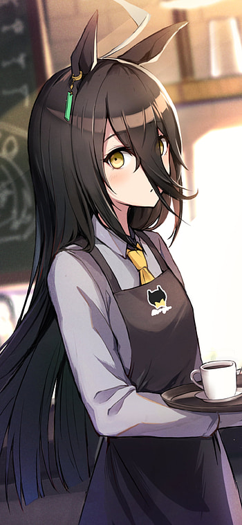 Uma Musume Pretty Der, cafe, dark, Manhattan, girl, anime HD phone wallpaper