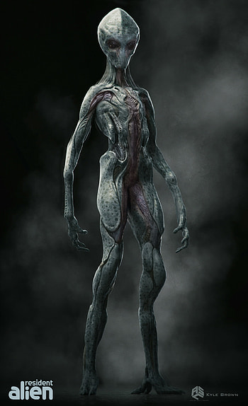 Resident Alien, Alien design, Artstation, Second pass HD phone wallpaper