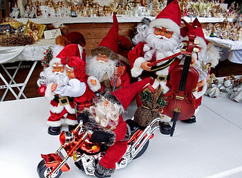 Holidays, Santa Claus, Toys, Christmas, Holiday, Motorcycle, Santa's Claus HD wallpaper