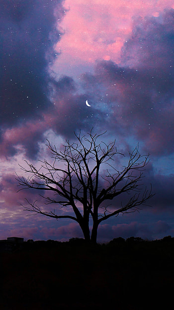 Galaxy Aesthetic, Moon HD phone wallpaper