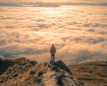 Nature, Clouds, Vertex, Top, New Zealand, Privacy, Seclusion, Human, Person, Loneliness HD wallpaper