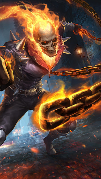Ghost Rider, Ghost, Rider, Marvel HD phone wallpaper