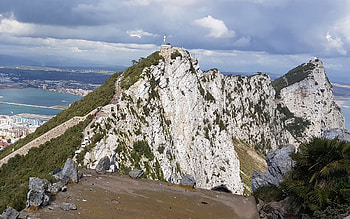 Gibraltar, Top of the rock, Panoramic view, Spectacular scenery HD wallpaper