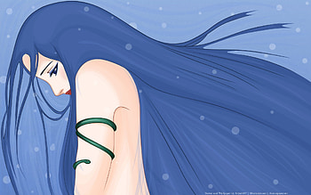 Blue Mermaid, artwork, mermaid, abstract, anime, fantasy, vector, beautiful HD wallpaper