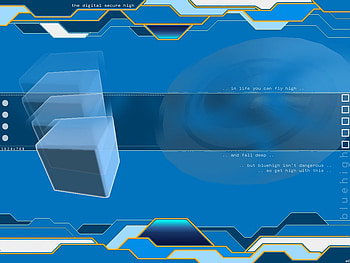 bluehigh, cubes, blue high HD wallpaper