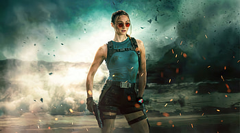Lara Croft Emergence , sophie-turner, lara-croft, tv-series, amazon-prime-video, artwork, art, digital-art, tv-shows HD wallpaper