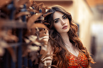 Lady, model, pretty, female HD wallpaper
