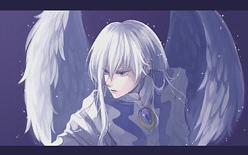 Yue, silver hair, card captor sakura, clow cards, angel, long hair, wing, male, warrior, cardcaptor sakura, handsome, cardcaptor, sexy, card captor, hot, armor, wingw, boy, anime, clow, white hair, cool, guy HD wallpaper