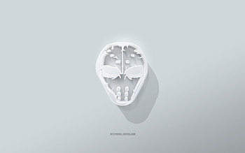 Angerfist logo, white background, Angerfist 3d logo, 3d art, Angerfist, 3d Angerfist emblem HD wallpaper