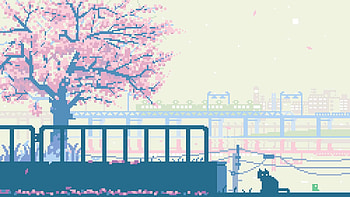Pixel art, Girly HD wallpaper
