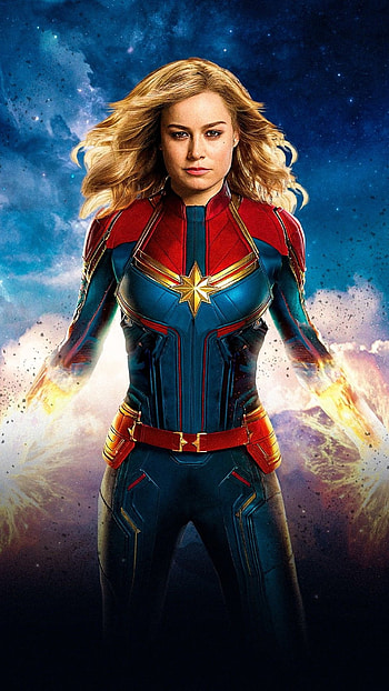 Captain Marvel, 3D , Dynamic, Powerful HD phone wallpaper
