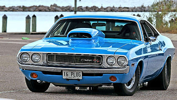 1970-Dodge-Challenger, Pro Street, Muscle, Classic, Blue HD wallpaper