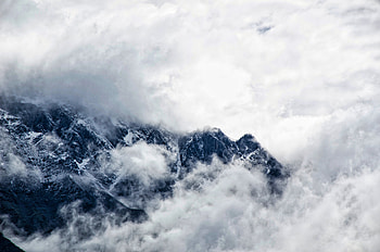 Nature, Mountains, Clouds, Fog HD wallpaper