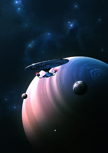 Strange New Worlds, Star Trek universe, Captivating scenes, Futuristic spacecraft HD phone wallpaper