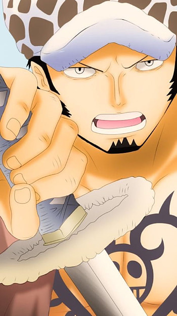 Trafalgar Law, One Piece anime, Desenho style, Pirate captain HD phone wallpaper