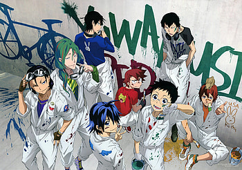 Yowamushi Pedal Anime, Cycling enthusiasts, Determined protagonist, Competitive spirit HD wallpaper