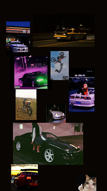 Carandmoto, jdm, car, motoryzacja, moto HD phone wallpaper