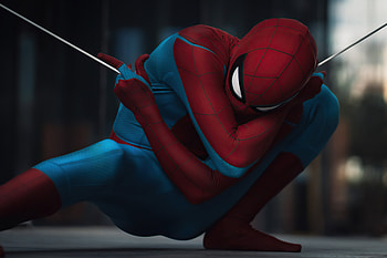 Spiderman In Action , spiderman, superheroes, artist, artwork, digital-art HD wallpaper