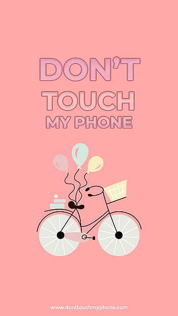 Dont Touch My Cycle, dont touch my , cycle, pink HD phone wallpaper