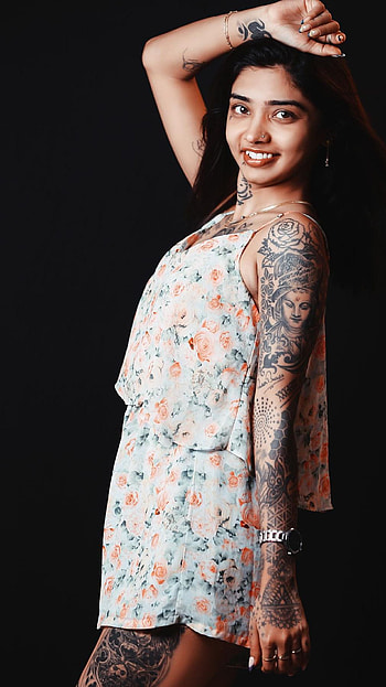 Vishwa Rathod, tiktok girl, inked HD phone wallpaper