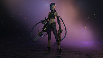 Jinx Arcane Fanart , arcane, netflix, jinx-league-of-legends, tv-shows, league-of-legends, artstation HD wallpaper