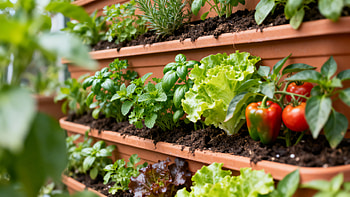 Vertical Garden — Lush Living Wall, Lettuce, Tomato HD wallpaper