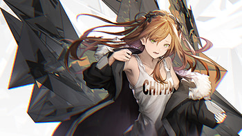 Anime Girl Brown Hair Green Eyes, anime-girl, anime, artist, artwork, digital-art HD wallpaper
