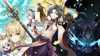 Ganyu Lumine Paimon Xiao Zhongli Genshin Impact HD wallpaper