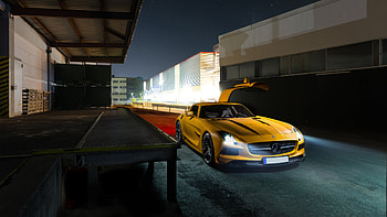 Mercedes Benz Amg GT Yellow, mercedes-amg-gtr, mercedes, cars, 2019-cars, behance HD wallpaper