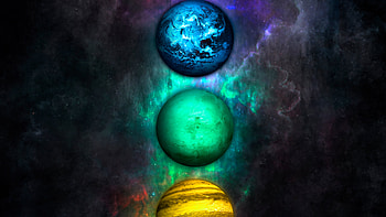 Planets Chakra , planet, artist, artwork, digital-universe HD wallpaper