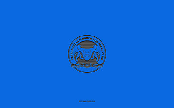 Peterborough United FC, blue background, English football team, Peterborough United FC emblem, EFL Championship, Peterborough, England, football, Peterborough United FC logo HD wallpaper