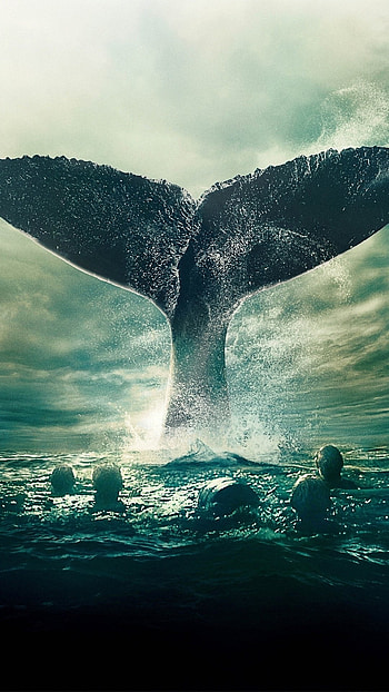In the Heart of the Sea movie, Maritime adventure, Survival against nature, Gripping storyline HD phone wallpaper