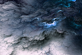 Blue White Clouds, artist, clouds, digital-art HD wallpaper