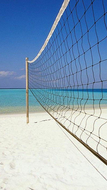 Volleyball, Beach, Background HD phone wallpaper