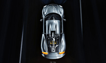Sports, Cars, View From Above, Car, Machine, Grey, Sports Car HD wallpaper