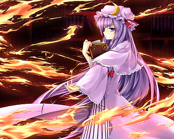 Patchouli New, classic, anime, touhou, wall, girl, new, beauty HD wallpaper