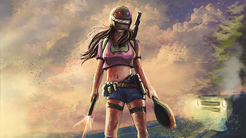 Pubg Helmet Girl Art, pubg, playerunknowns-battlegrounds, behance, 2018-games, games, behance, helmet HD wallpaper