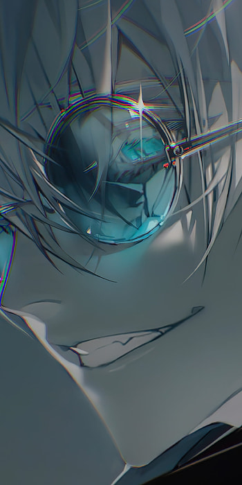 Gojo's Azure Gaze — Jujutsu Kaisen, blue eyes, Satoru Gojo, Anime, Jujutsu Kaisen HD phone wallpaper